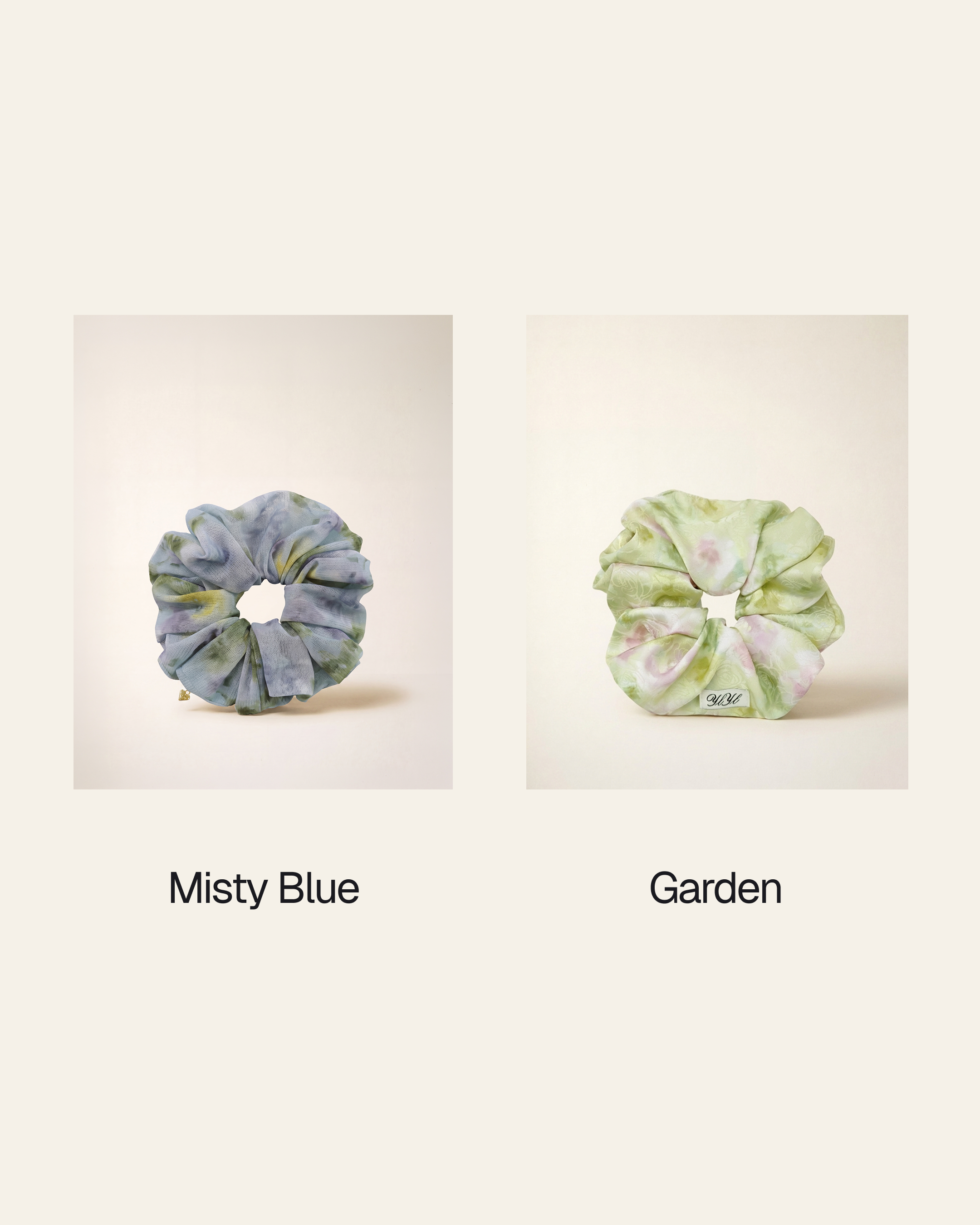 Maggie scrunchie, set of two