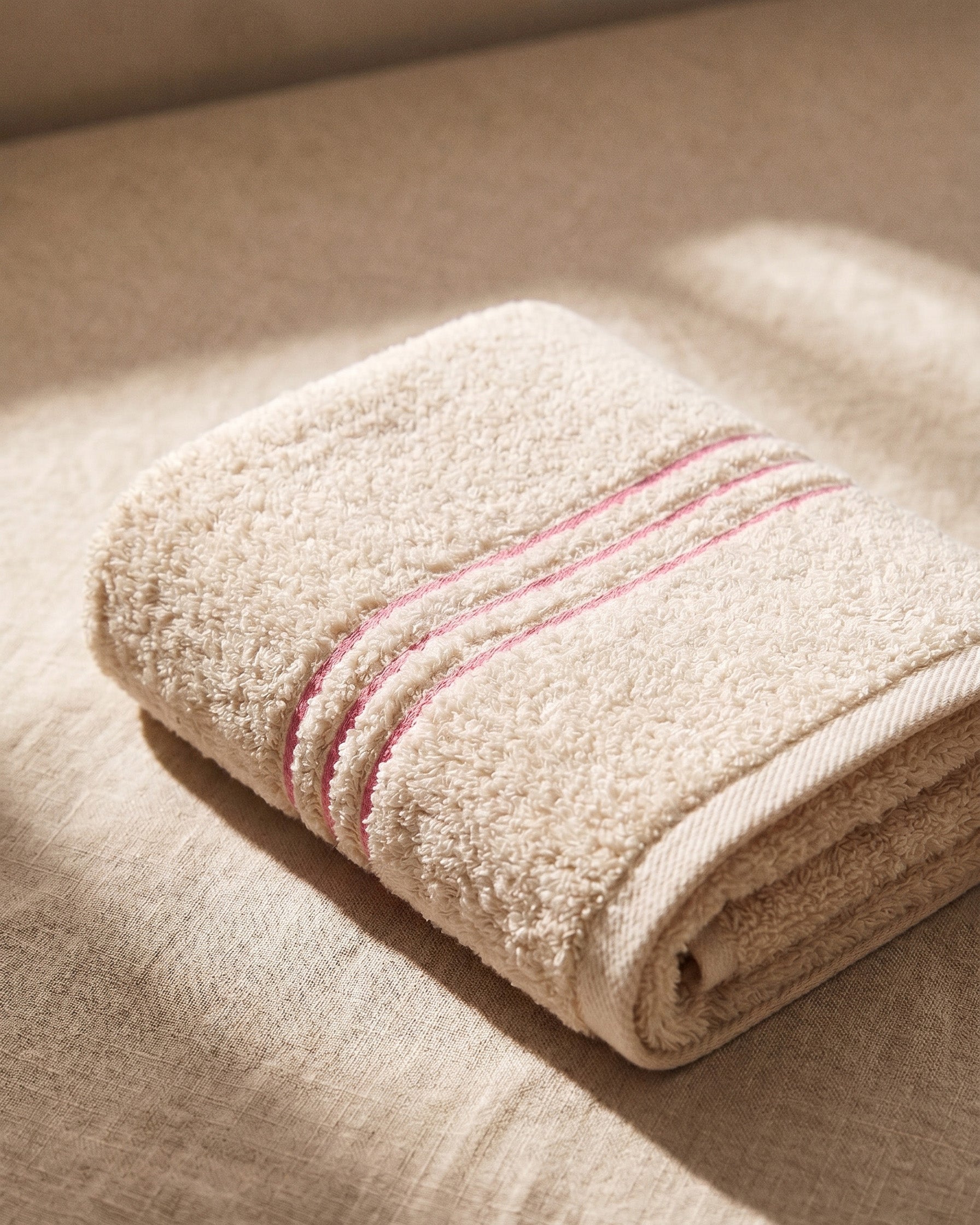 Stripe face towel, set of four