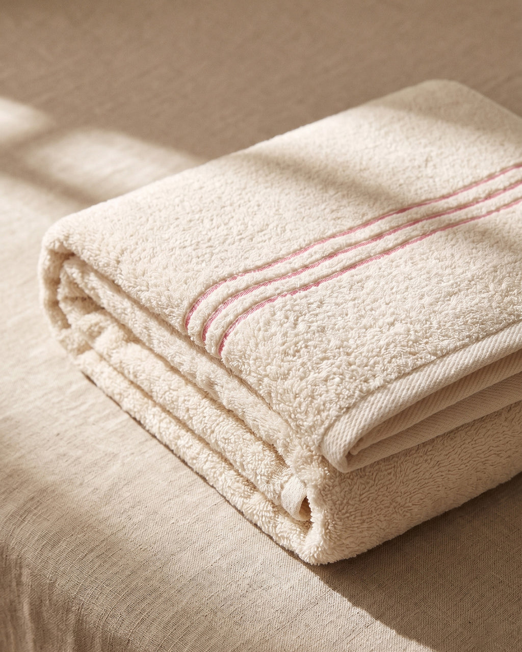 Stripe bath towel, set of two