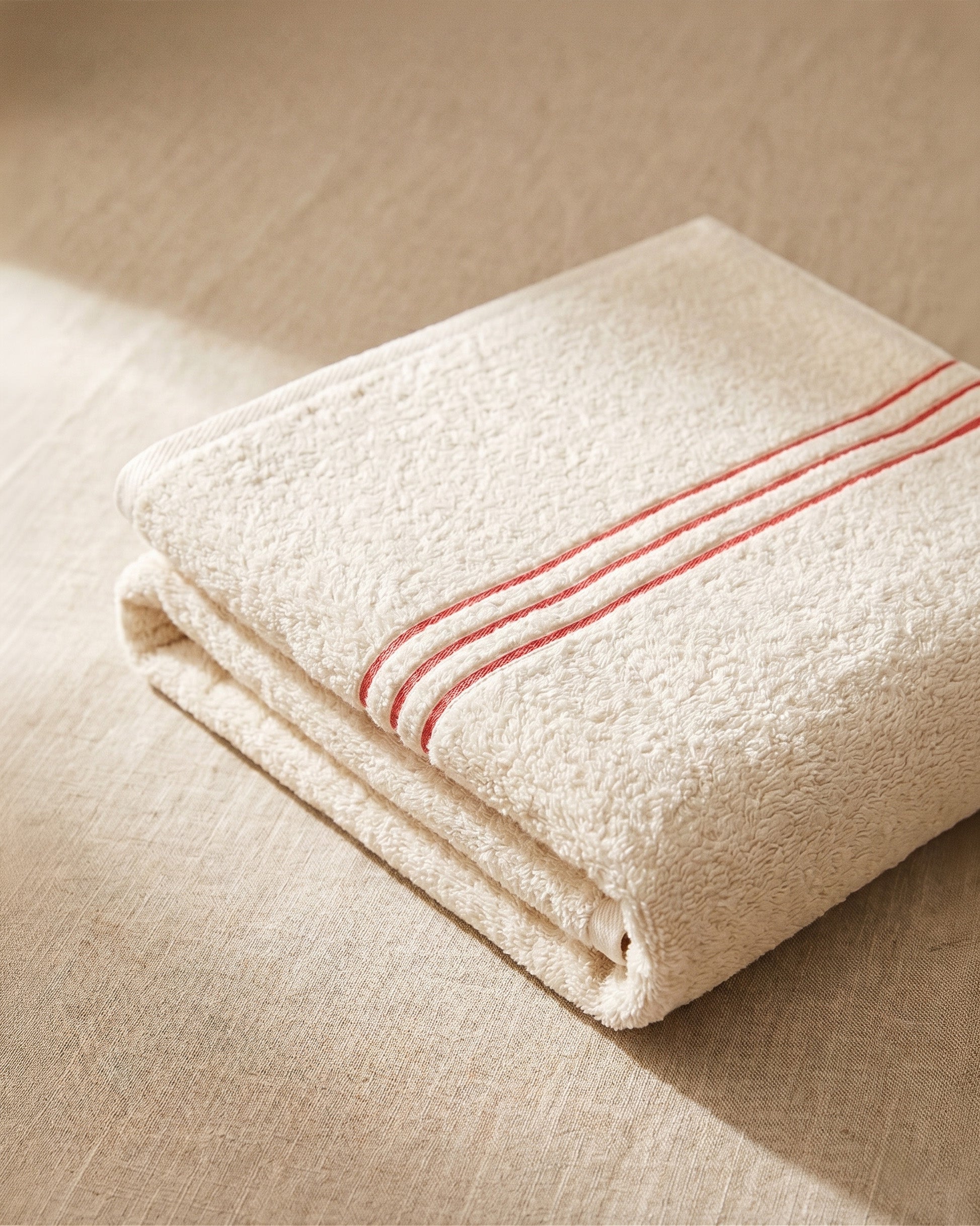 Stripe bath towel, set of two