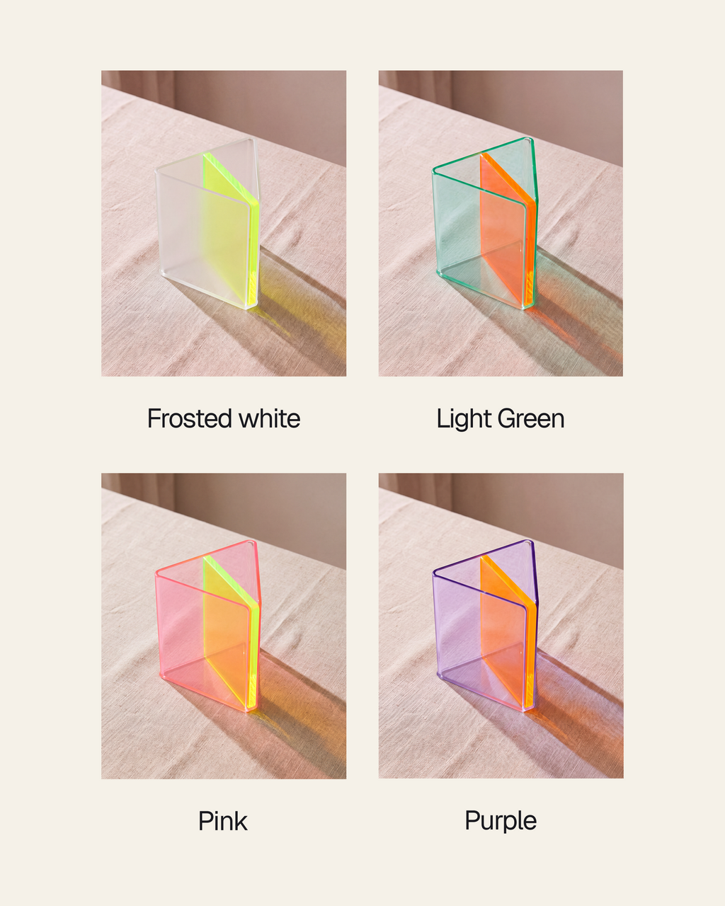 Aroo 2, neon triangle holder