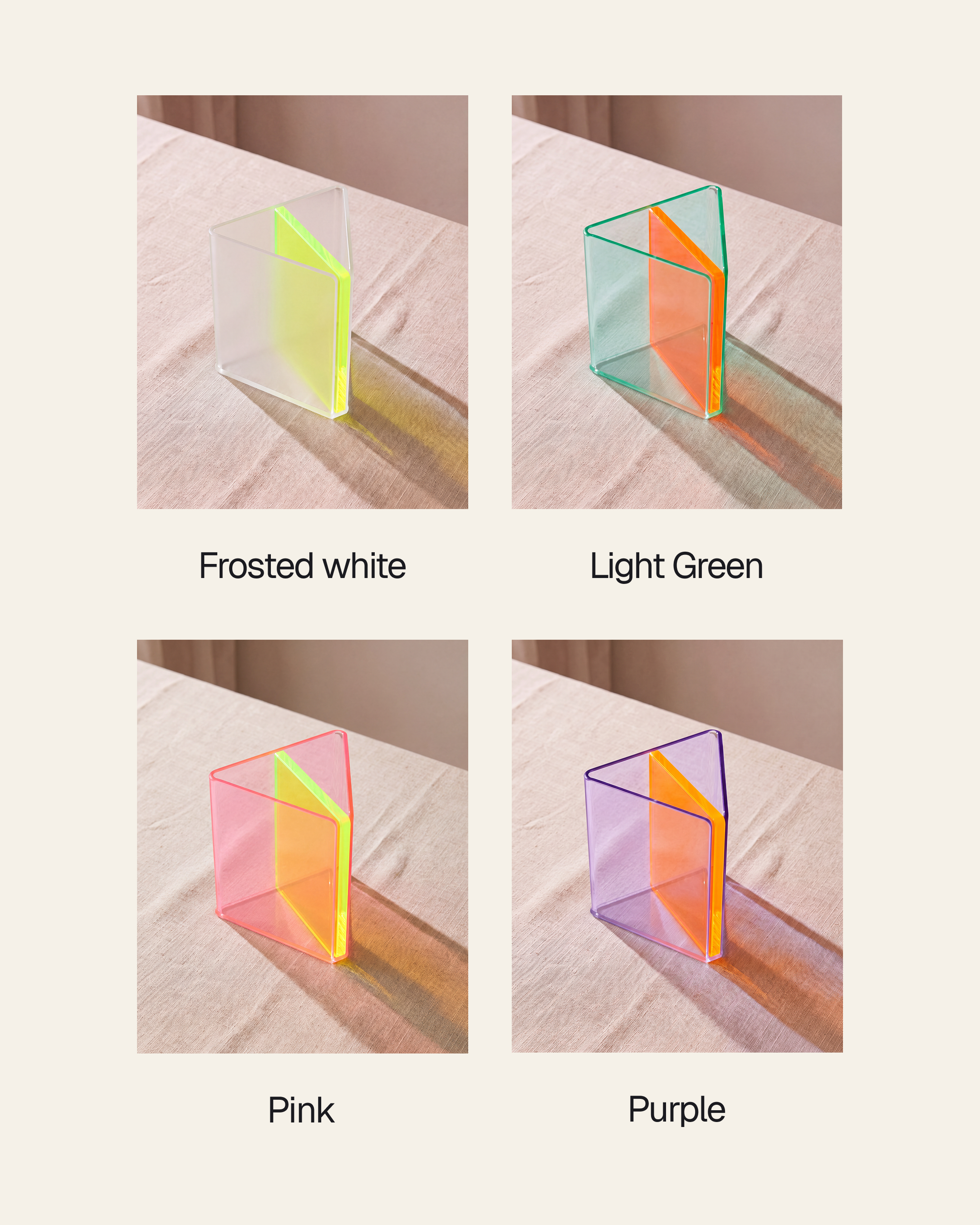 Aroo 2, neon triangle holder