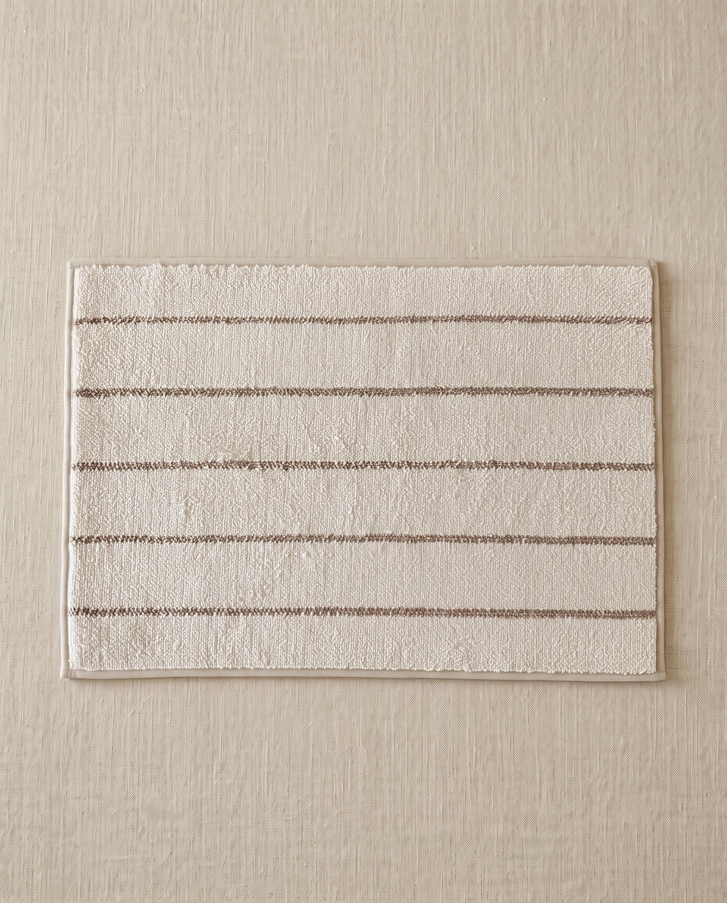 Beige stripe mat