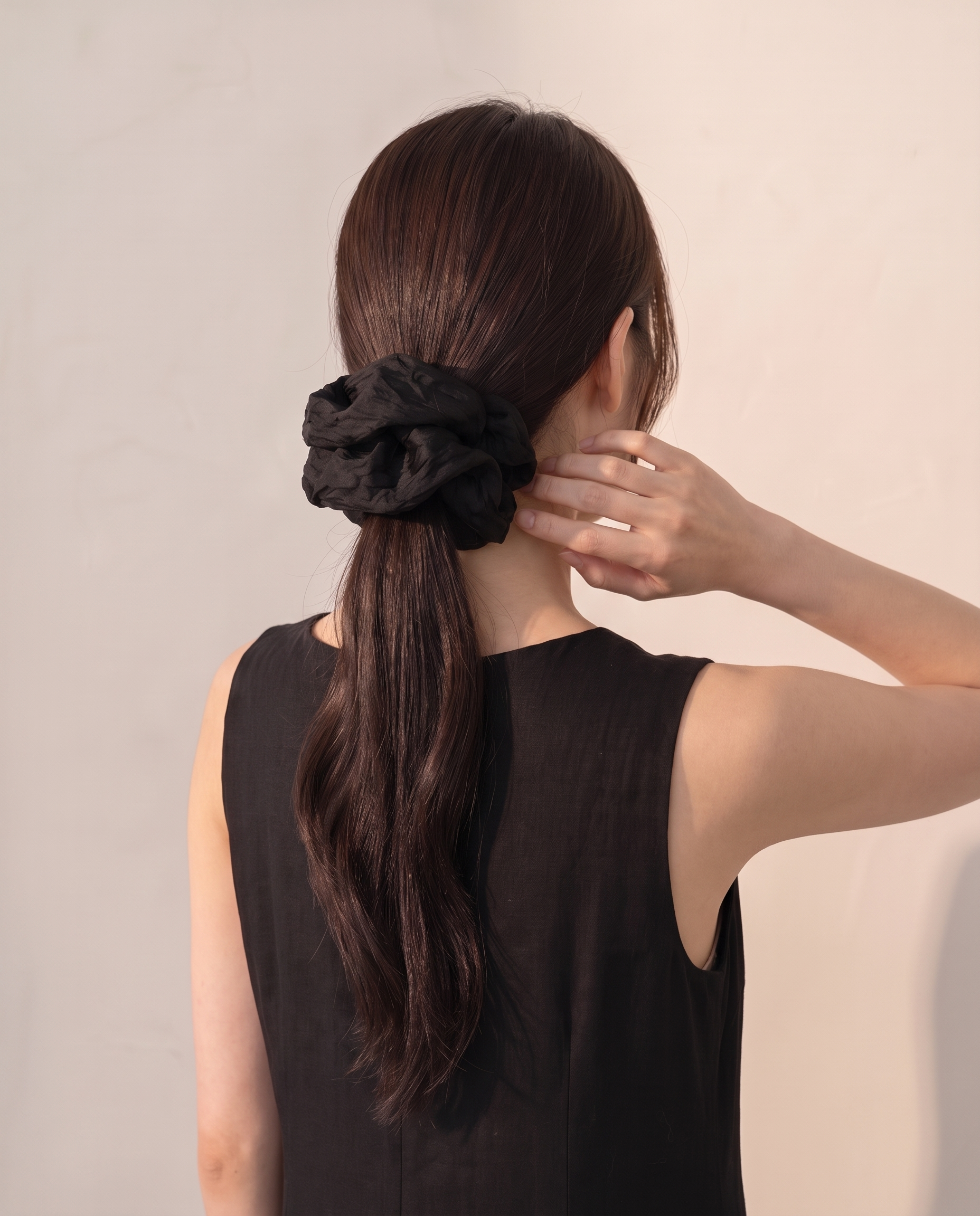 Meringue silky scrunch, set of two