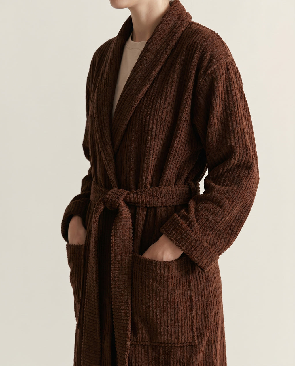 Classic stripe robe