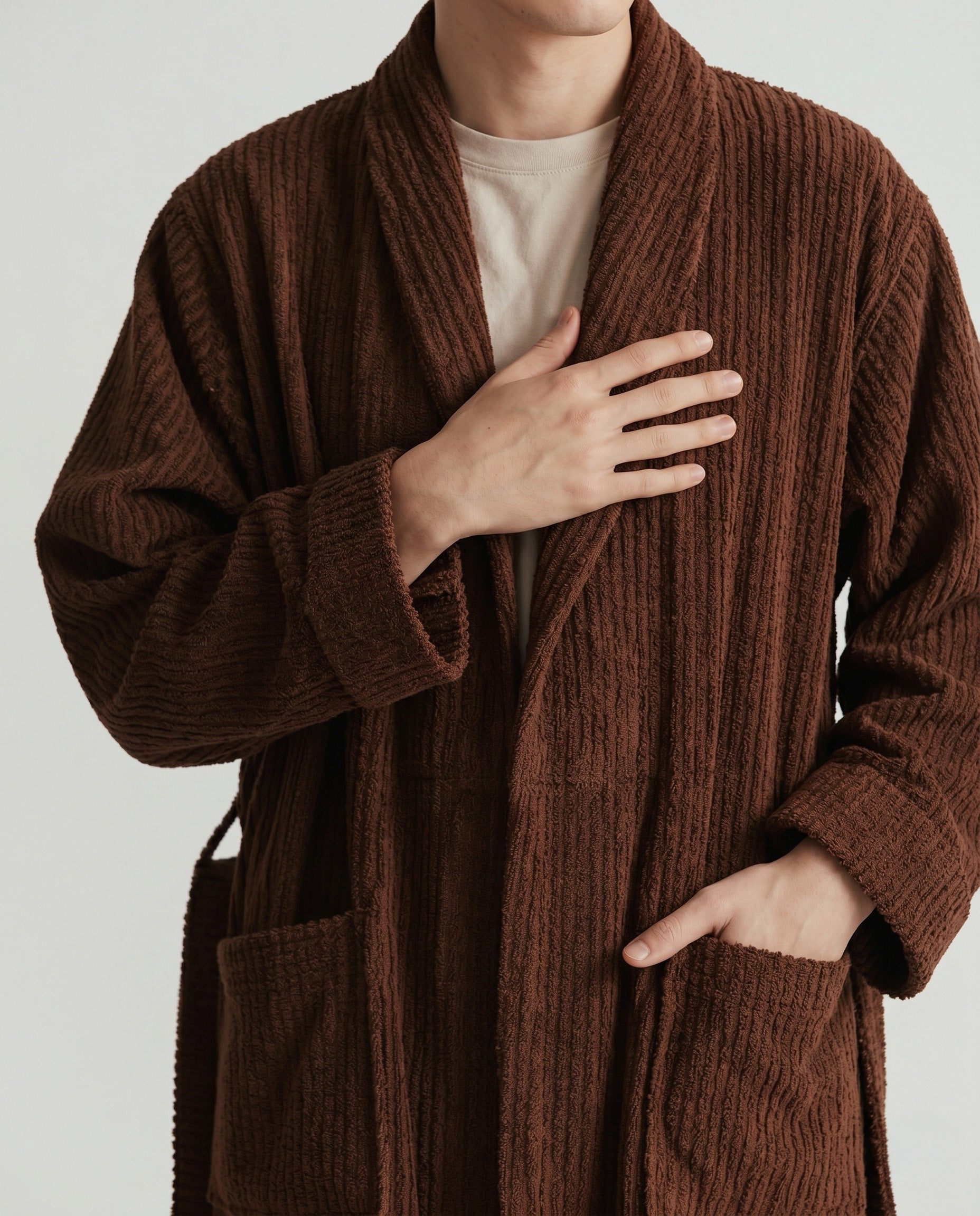 Classic stripe robe