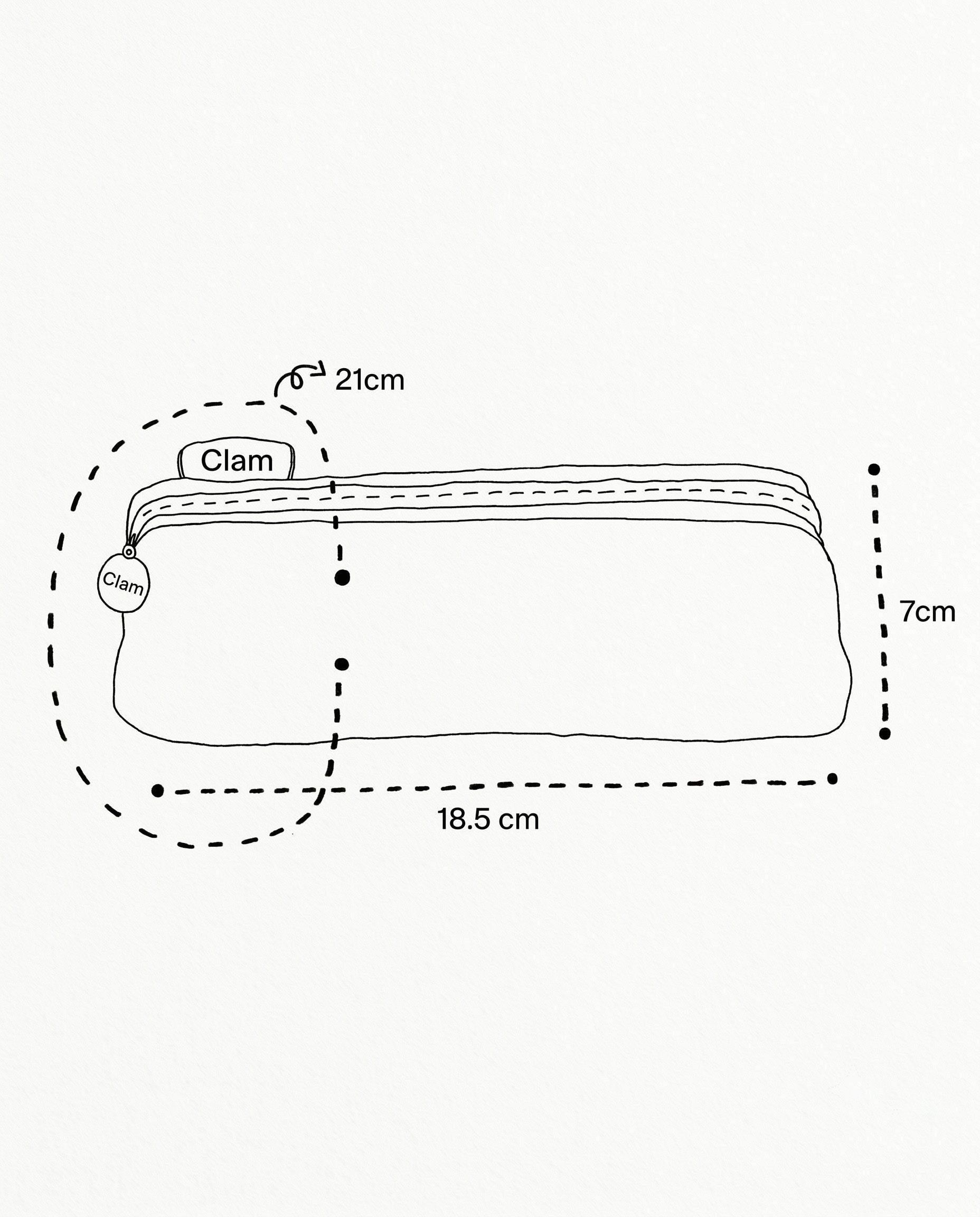 Round pencil case, set of two