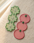Embroidered bookmarks, set of two