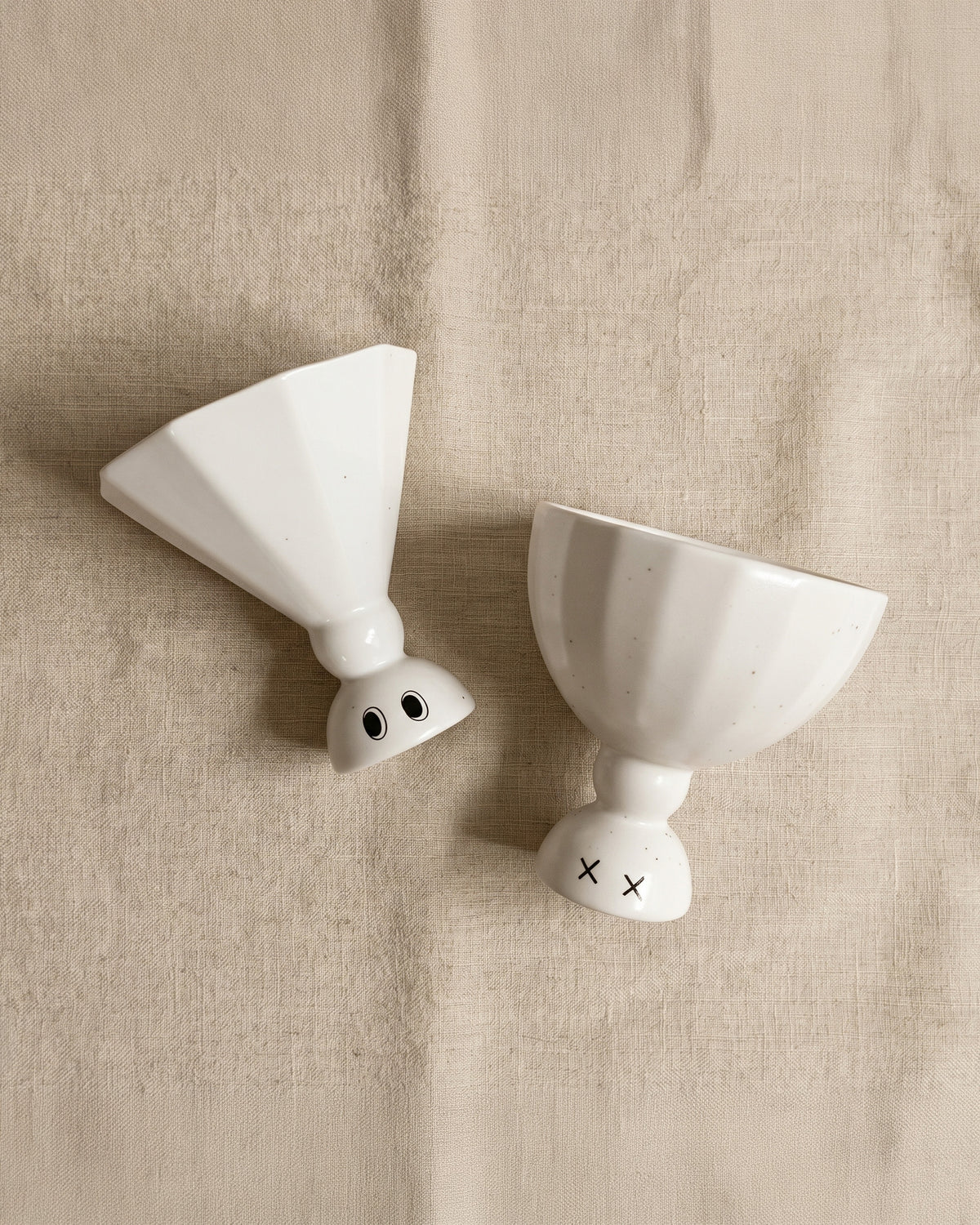 Creepy goblet cups, set of two