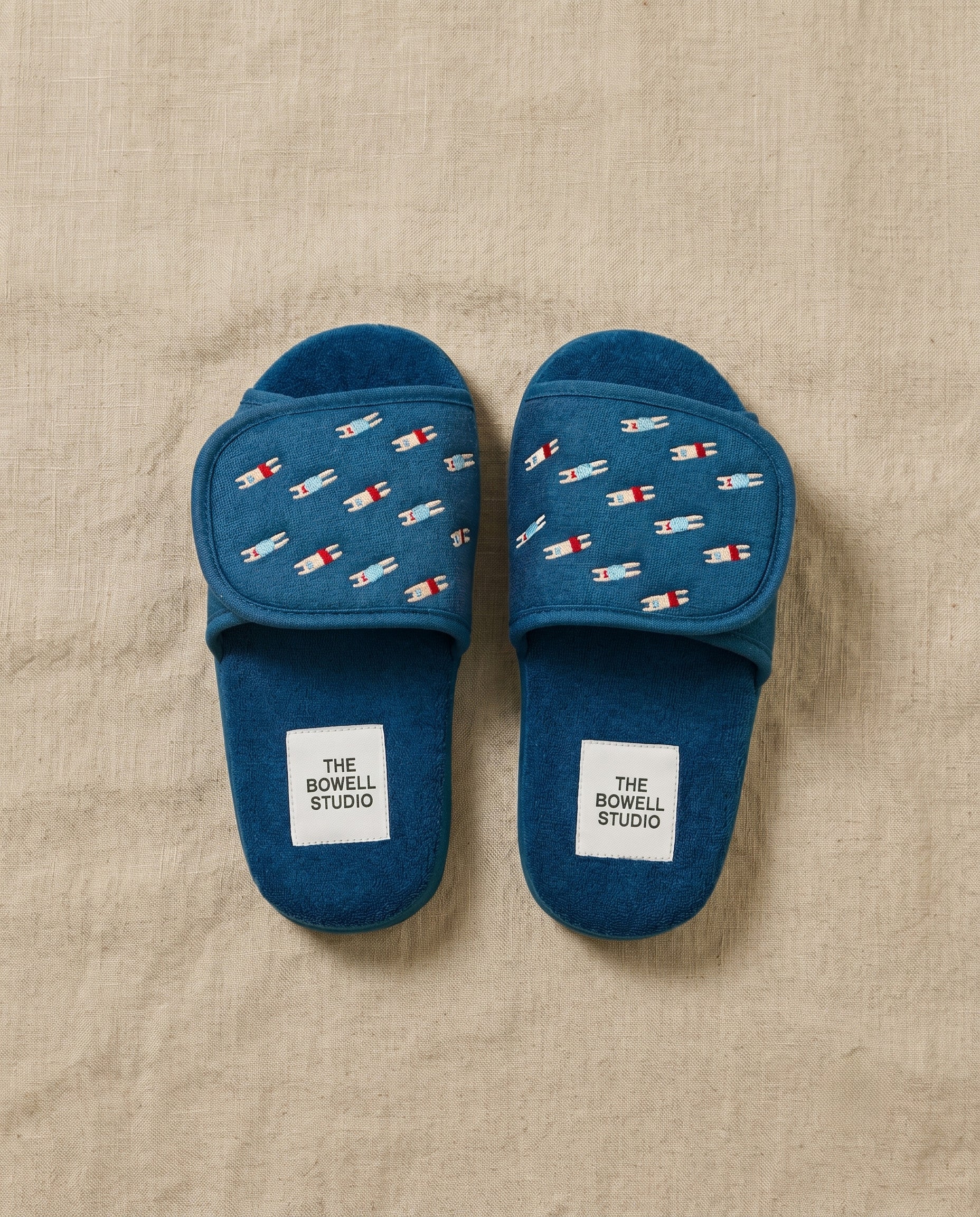 Terry house slippers, two pairs