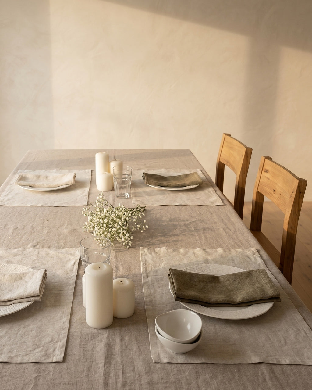 French linen napkin, set of four