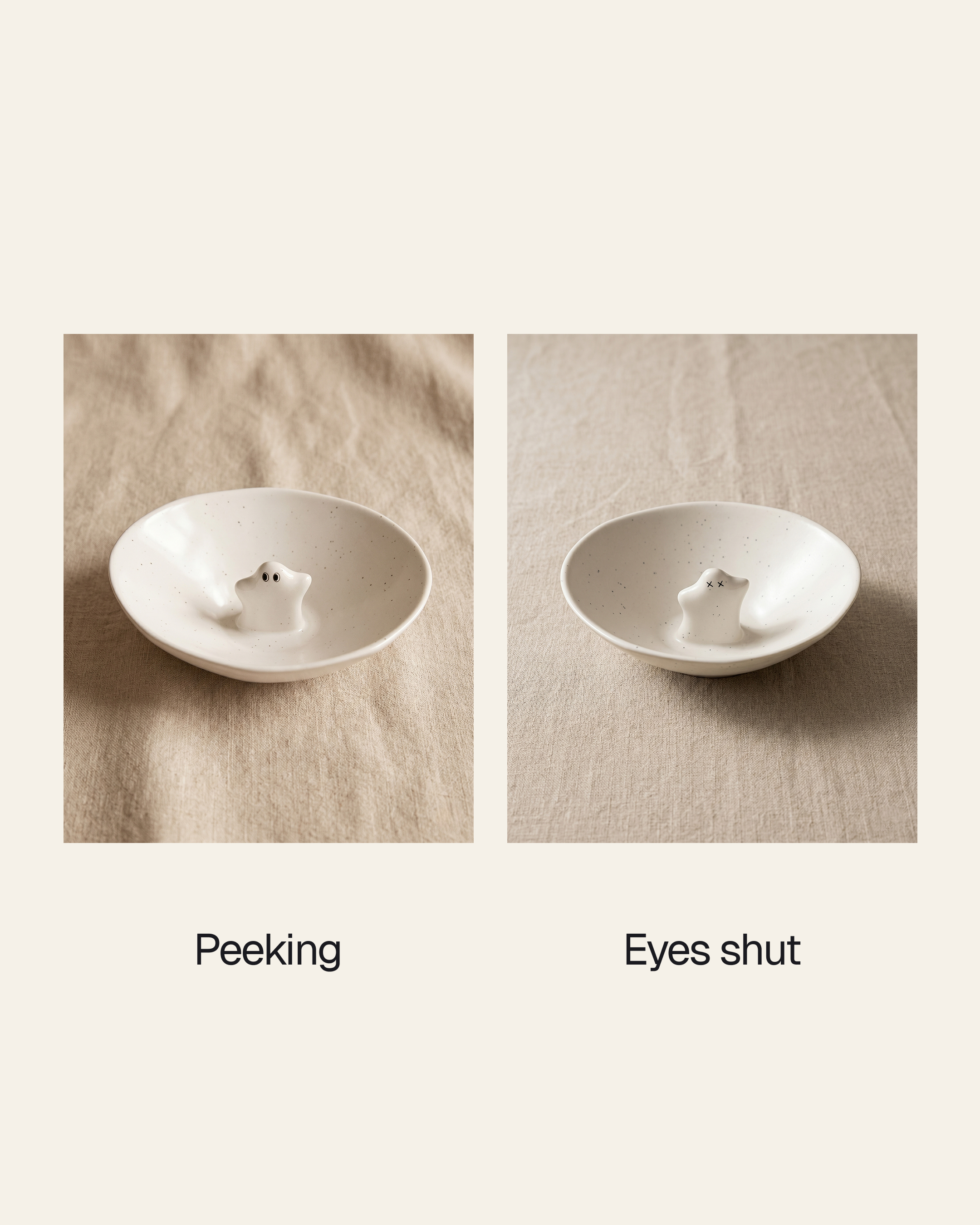 Creepy bowl, set of two