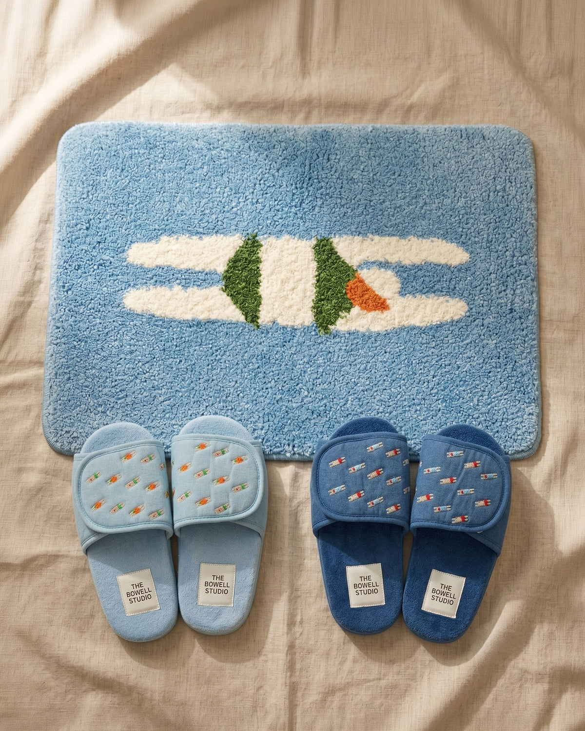 Swimming mat underfoot