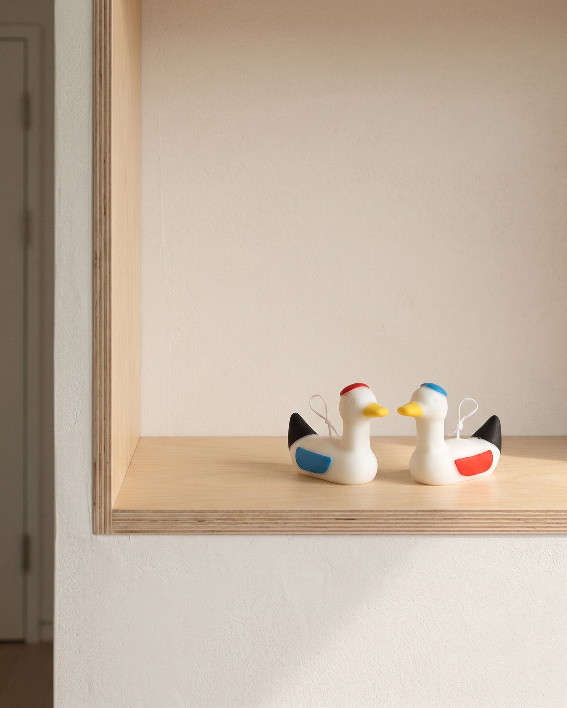 Mandarin duck candles