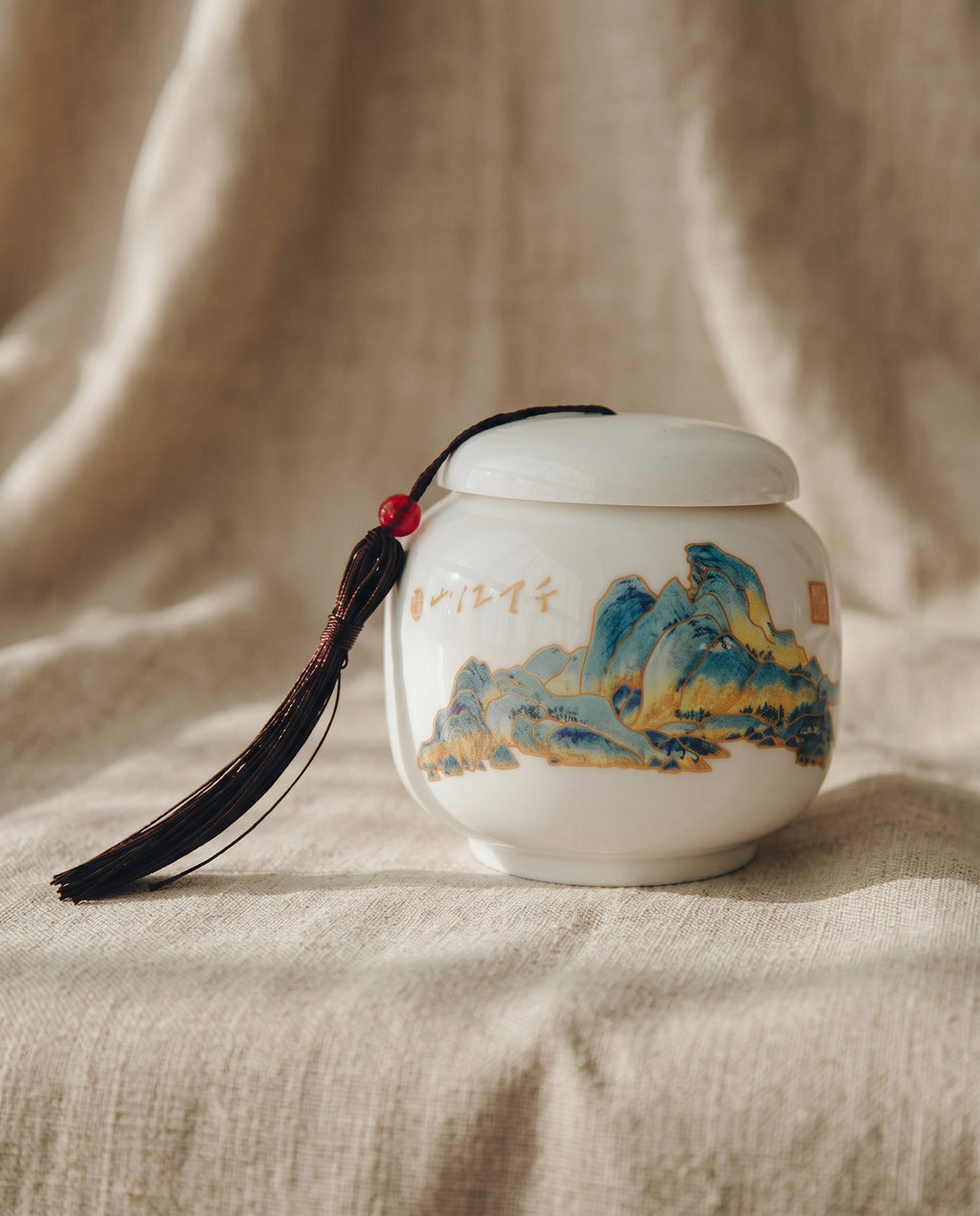Bokdanji fortune jars in white porcelain