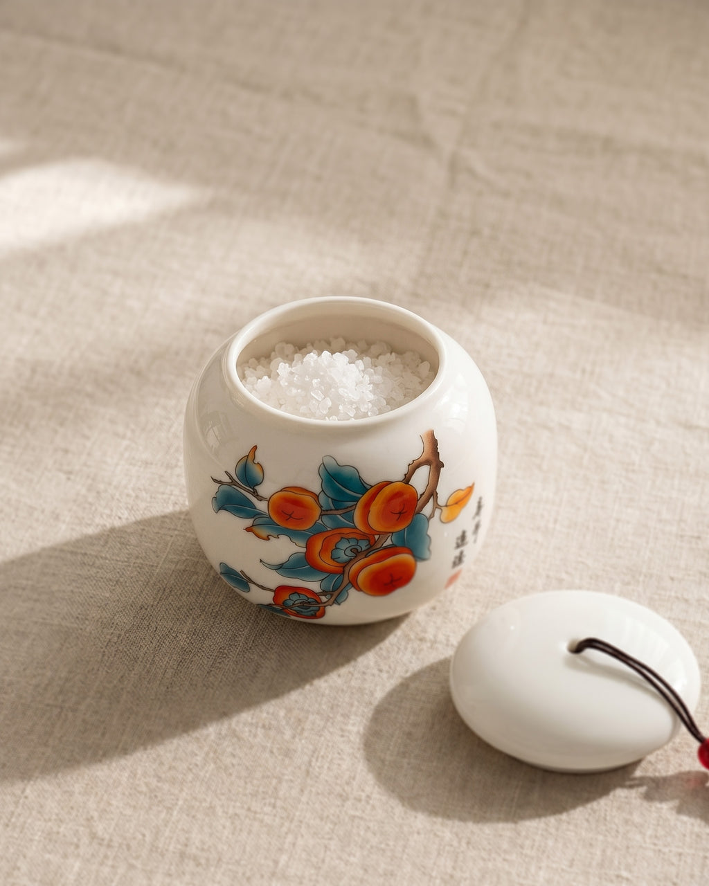 Bokdanji fortune jars in white porcelain