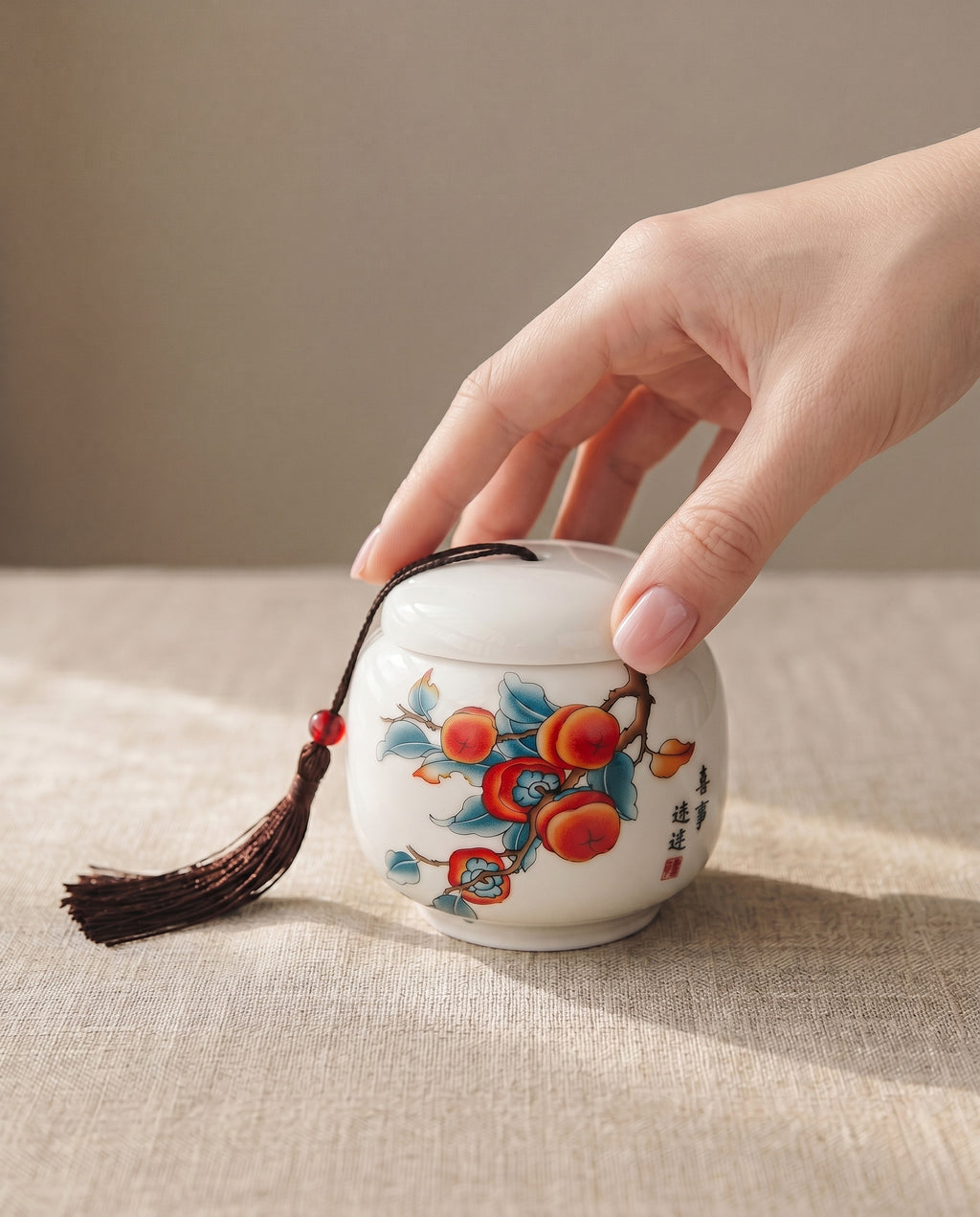 Bokdanji fortune jars in white porcelain