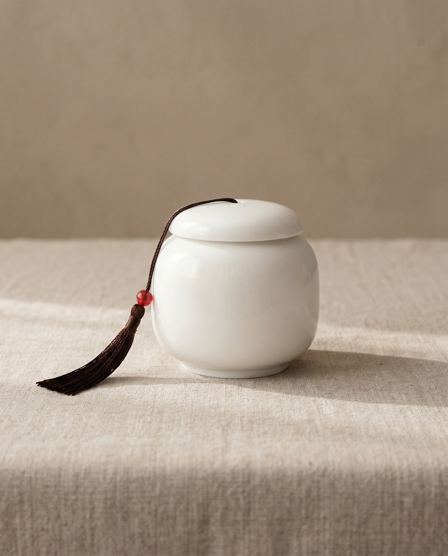 Bokdanji fortune jars in white porcelain