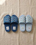 Terry house slippers, two pairs