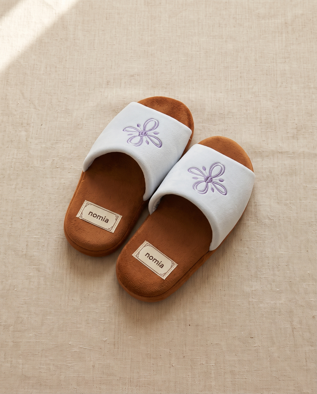 Orchid aqua microfiber room shoes