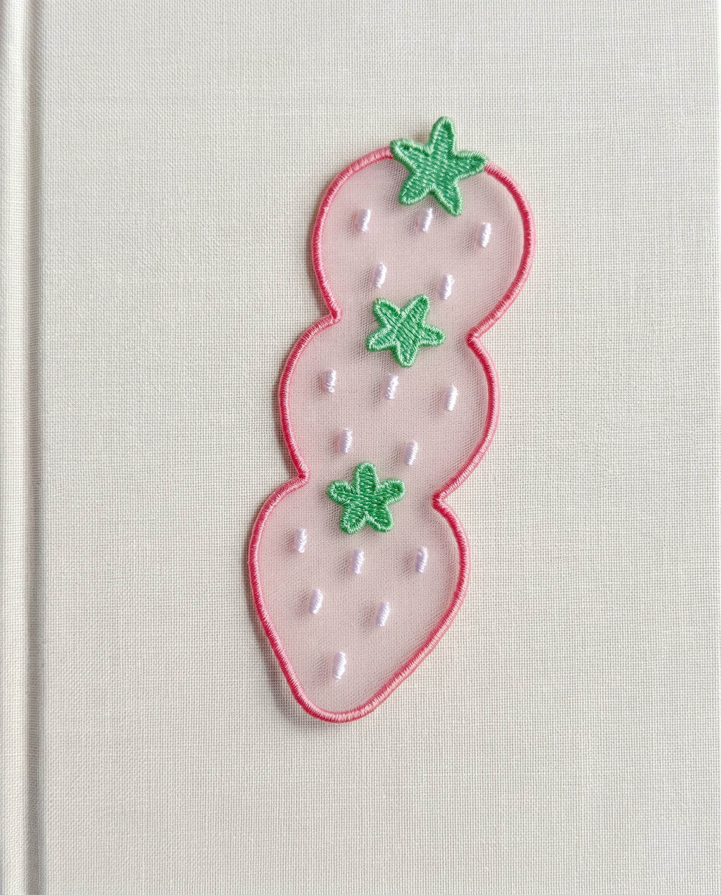 Embroidered bookmarks, set of two