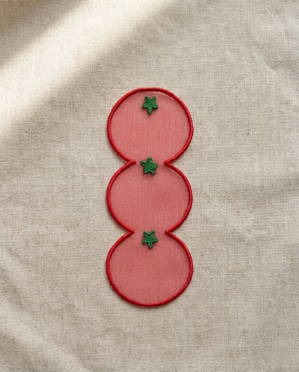 Embroidered bookmarks, set of two