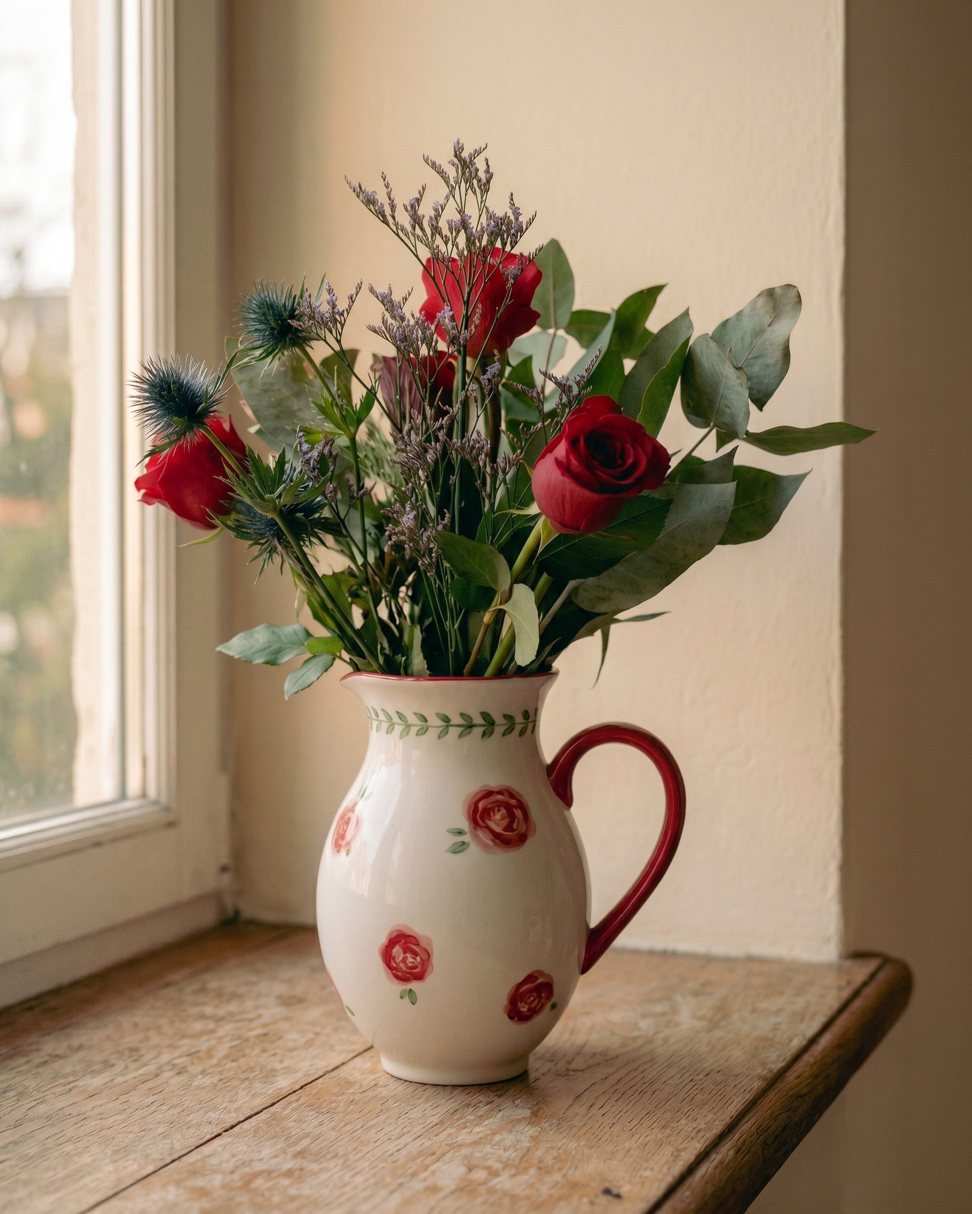 Fine rose vase