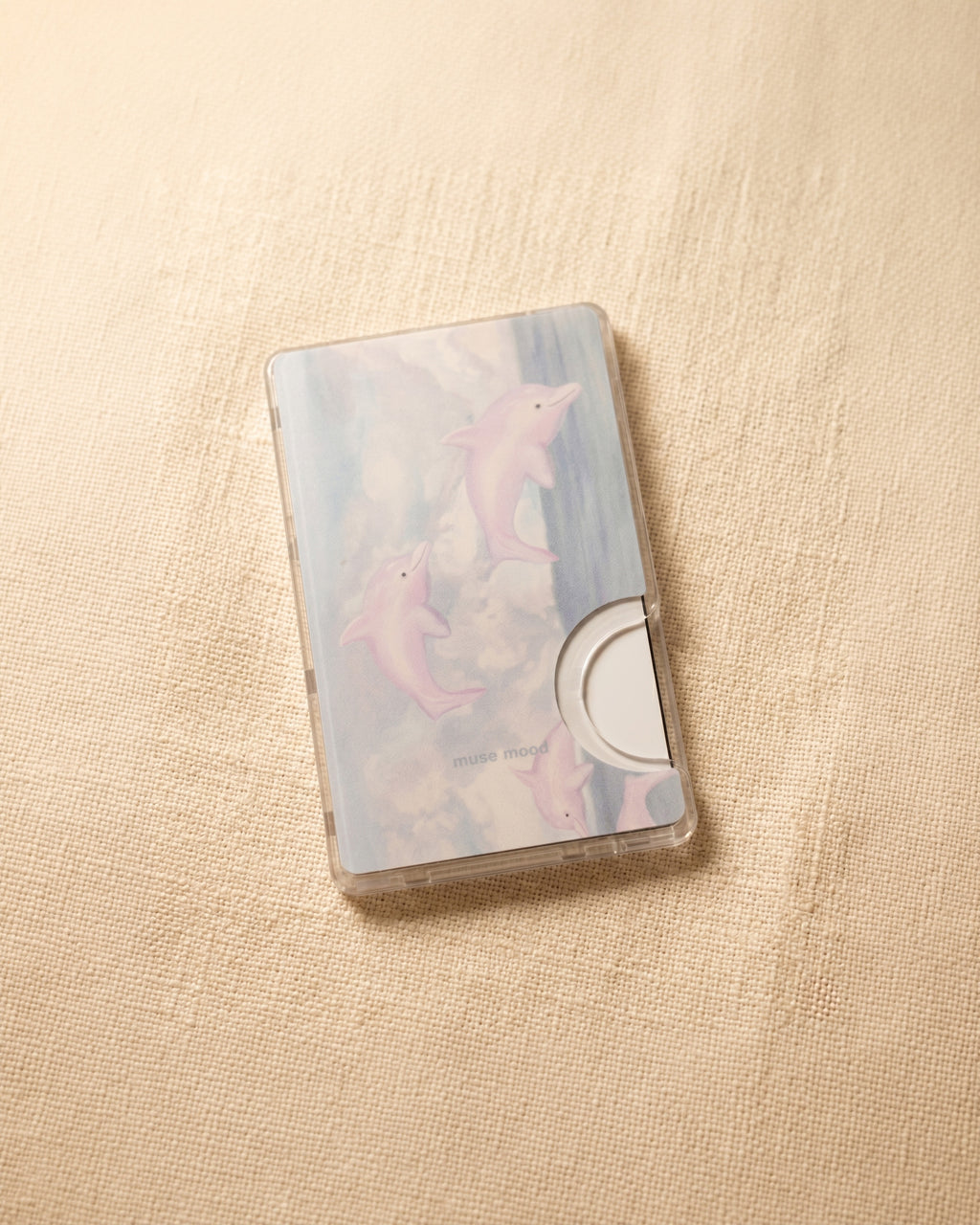 Pink dolphin MagSafe case and wallet