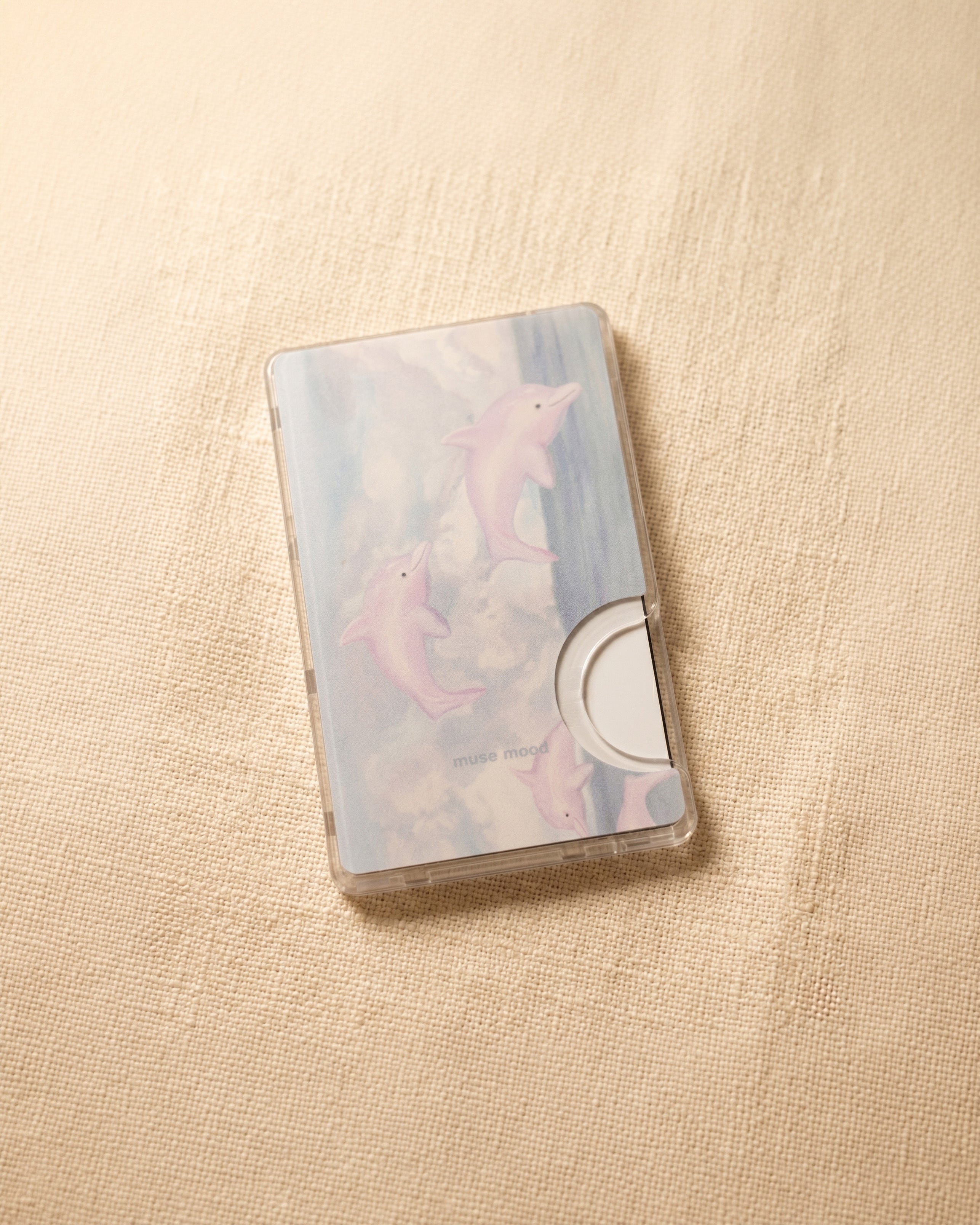 Pink dolphin MagSafe case and wallet