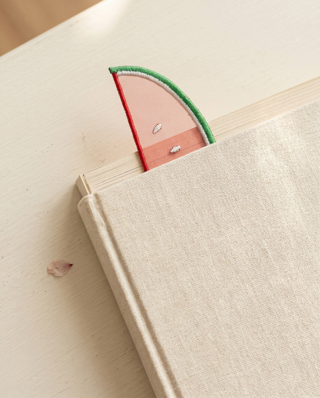 Embroidered bookmarks, set of two